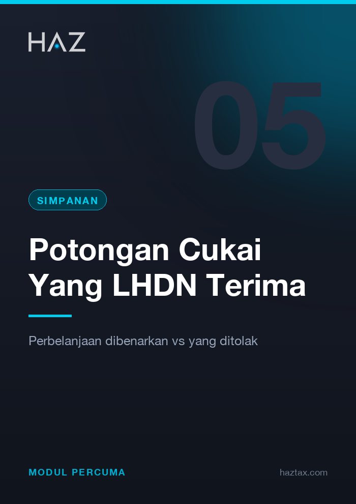 Potongan Cukai Yang LHDN Terima