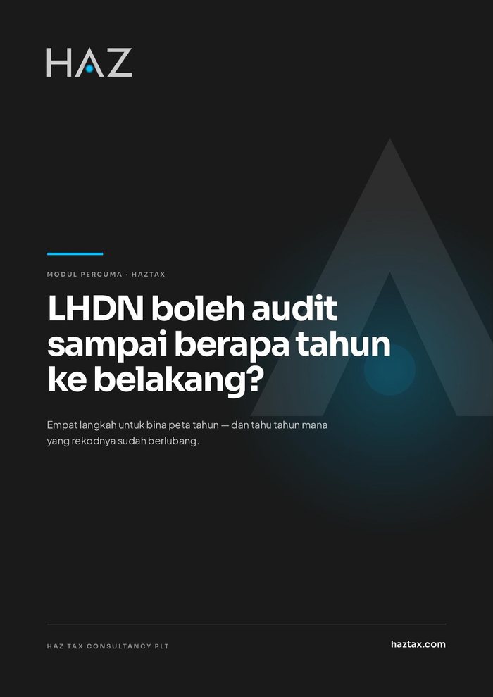 LHDN boleh audit sampai berapa tahun ke belakang?